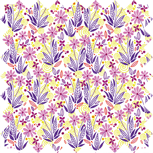 children's floral collection textiles, Design by Olivia Linn