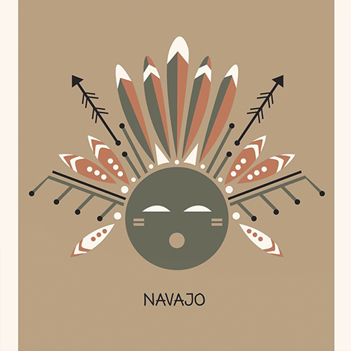 Tribal surface design, illustration by Olivia Linn